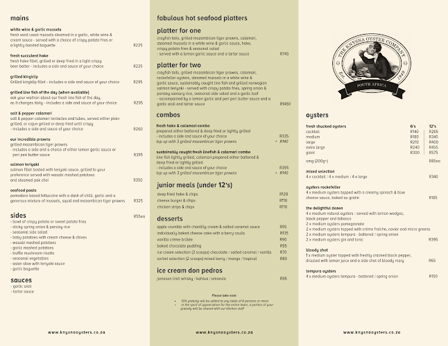 Knysna Oyster Company - V&A Waterfront Cape Town