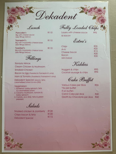 Opinii despre Dekadent în Kempton Park - Hospitality and gastronomy