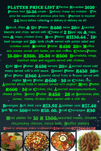 Opinii despre JAMZ FOOD AND CATERING EVENTS în Pretoria - Hospitality and gastronomy