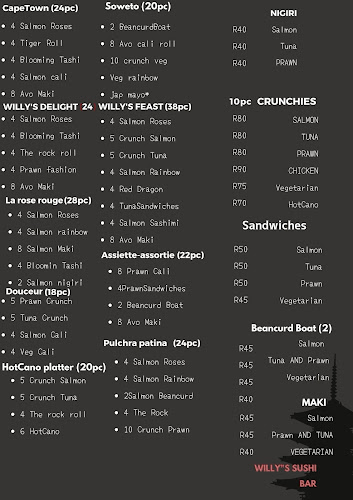 Opinii despre willys cuisine în Cape Town - Hospitality and gastronomy