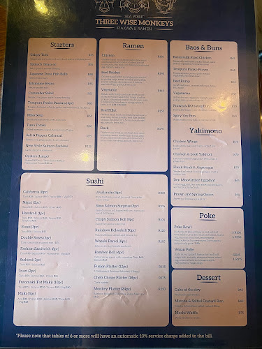 Opinii despre Three Wise Monkeys în Cape Town - Hospitality and gastronomy