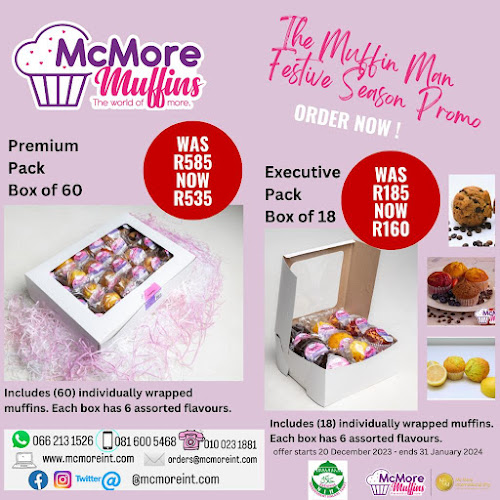 Opinii despre McMore Muffins / McMore International în Roodepoort - Hospitality and gastronomy