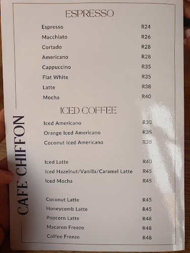 Opinii despre CAFE CHIFFON în Cape Town - Hospitality and gastronomy