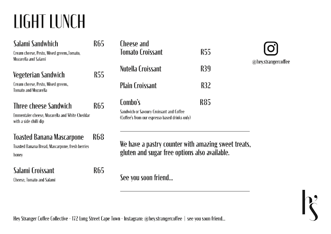 Opinii despre Hey Stranger Coffee Collective în Cape Town - Hospitality and gastronomy