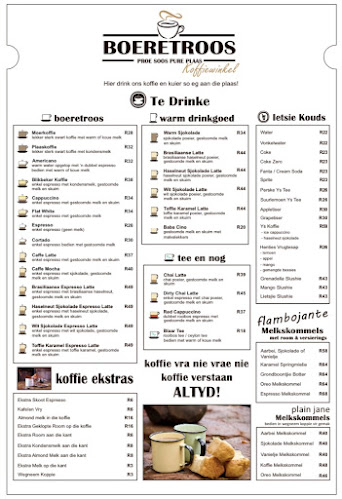 Opinii despre Boeretroos Koffiewinkel în Cape Town - Hospitality and gastronomy