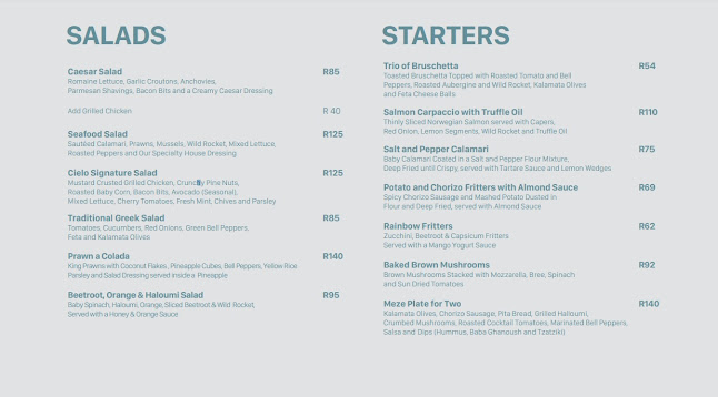 Opinii despre Cielo Restaurant în Benoni - Hospitality and gastronomy