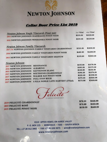 Opinii despre The Restaurant at Newton Johnson în Hermanus - Hospitality and gastronomy