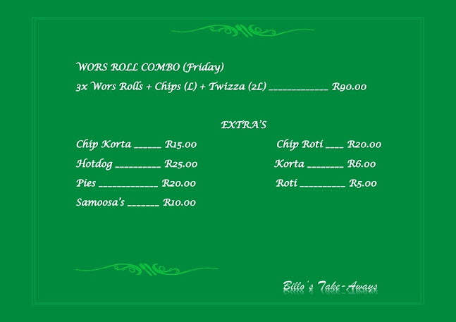 BILO'S TAKE AWAYS - Gqeberha