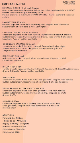 Buns Bakery Collections - Cape Town