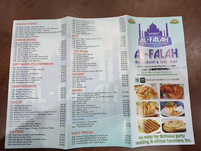 Opinii despre al-falah restaurant & takeway în Johannesburg - Hospitality and gastronomy