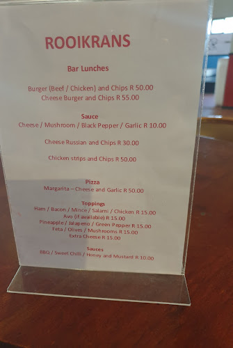 Comentarii opinii despre Rooikrans Pu Grill & Guest House