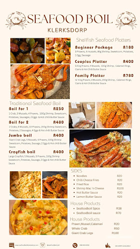 Opinii despre Seafood boil Klerksdorp in Potch în Potchefstroom - Hospitality and gastronomy