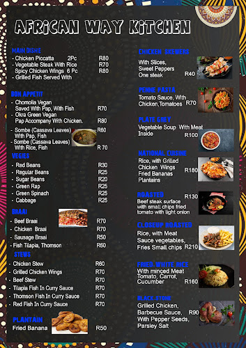 Opinii despre African Way Kitchen în Cape Town - Hospitality and gastronomy