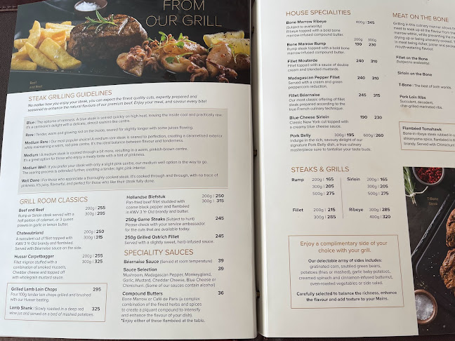 Comentarii opinii despre The Hussar Grill Mouille Point