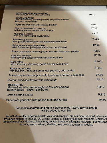 Opinii despre De Eetkamer în Stellenbosch - Hospitality and gastronomy