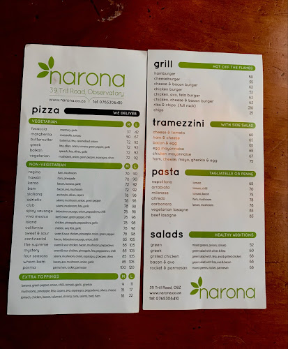 Opinii despre Narona Pizza & Bar în Cape Town - Hospitality and gastronomy