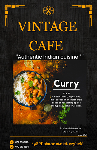 Opinii despre Vintage Cafe Indian cuisine în Vryheid - Hospitality and gastronomy
