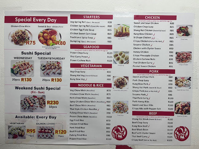 Opinii despre Chinese Fu Long în Stellenbosch - Hospitality and gastronomy