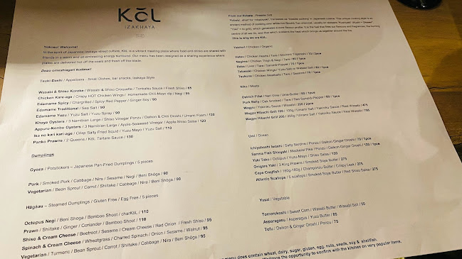 KōL Izakhaya - Johannesburg