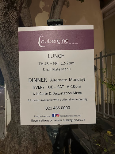 Comentarii opinii despre Aubergine Restaurant