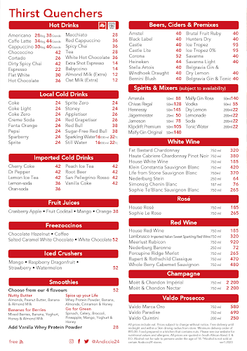 Andiccio24 Fourways - Hospitality and gastronomy