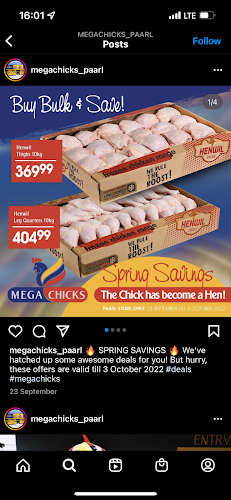 Megachicks Paarl - Hospitality and gastronomy