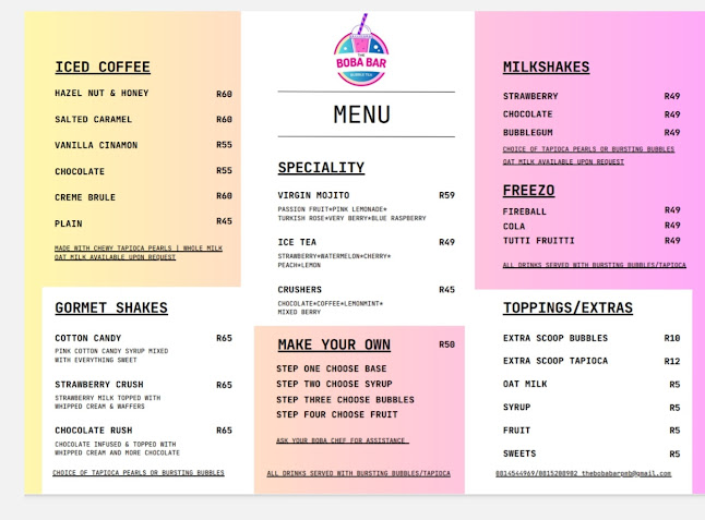 The Boba Bar Coffee Shop