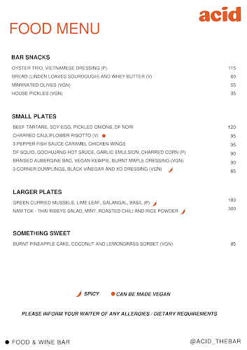 Opinii despre Acid Food & Wine Bar în Randburg - Hospitality and gastronomy