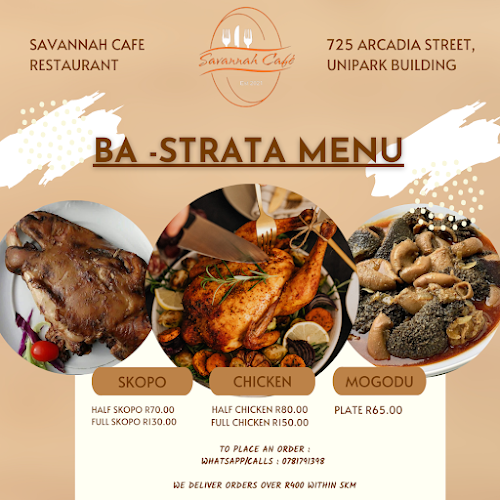 Opinii despre SAVANNAH CAFE RESTAURANT în Pretoria - Hospitality and gastronomy