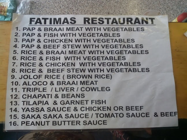 Fatima's African restuarant - Cape Town