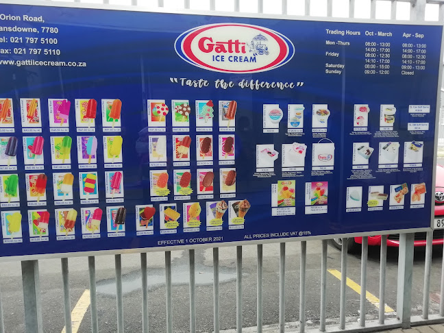 Opinii despre Gatti Ice Cream (Pty) Ltd în Cape Town - Hospitality and gastronomy