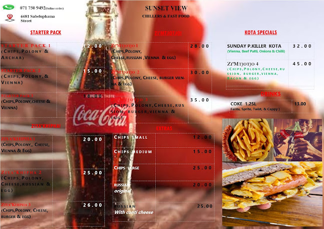 Opinii despre Sunsetview Chillers & Fast Food în Diepsloot - Hospitality and gastronomy