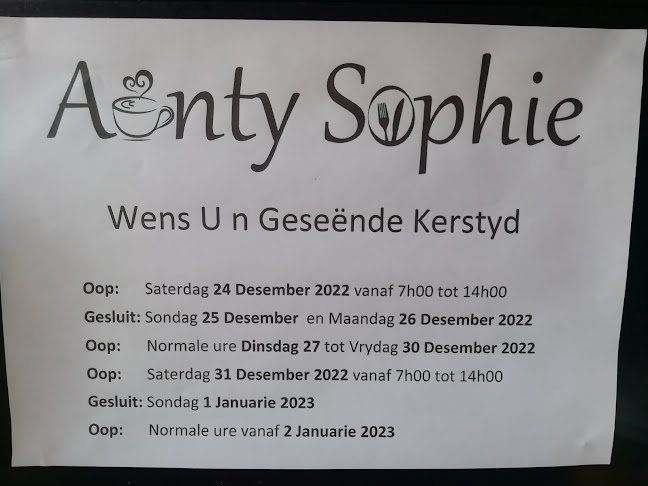 Opinii despre Aunty Sophie se Kombuis în Stellenbosch - Hospitality and gastronomy