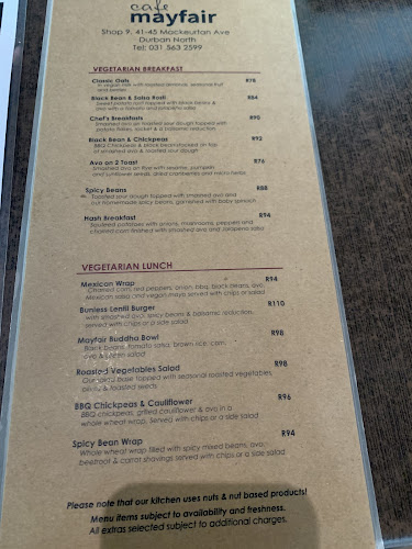 Mayfair Cafe. - Hospitality and gastronomy