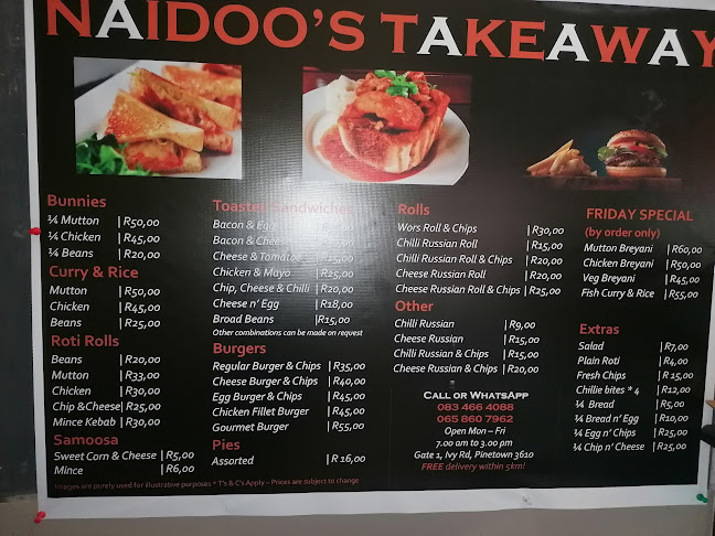 Opinii despre Naidoo's Take-Away în New Germany - Hospitality and gastronomy