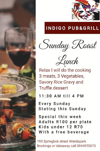 Opinii despre Indigo pub and grill în Centurion - Hospitality and gastronomy