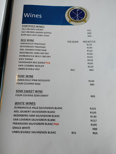 Mossel Bay Golf Club Restaurant