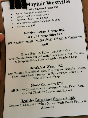 Opinii despre Cafe Mayfair în Durban - Hospitality and gastronomy