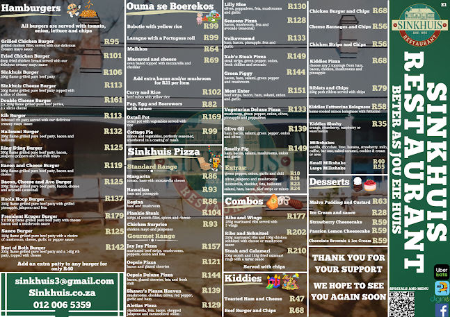 Sinkhuis in die Bos Restaurant