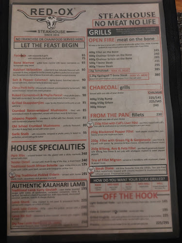 Comentarii opinii despre Red Ox Steakhouse