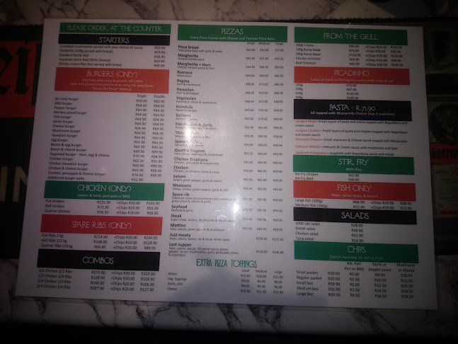 Comentarii opinii despre Da Vinci Italian Eatery Randfontein