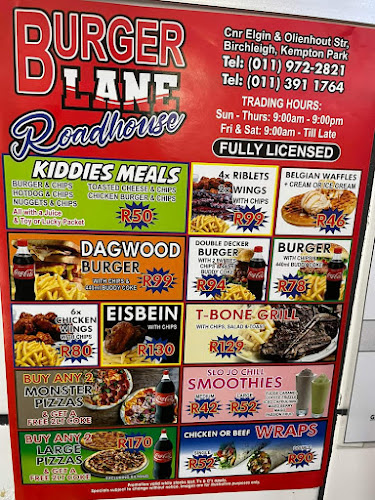 Opinii despre Burger Lane Road House în Kempton Park - Hospitality and gastronomy