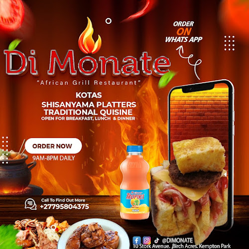 Opinii despre DI'MONATE AFRICAN GRILL RESTAURANT în Kempton Park - Hospitality and gastronomy