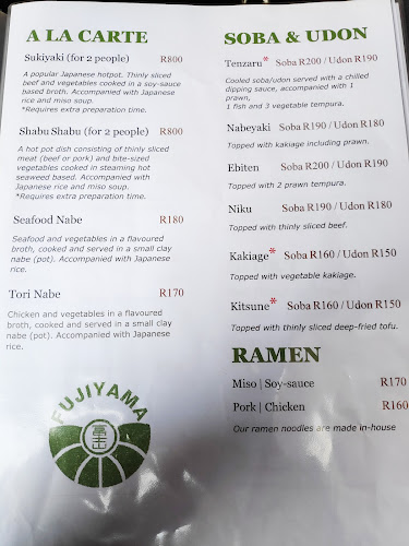 Fujiyama Japanese Restaurant - Hospitality and gastronomy