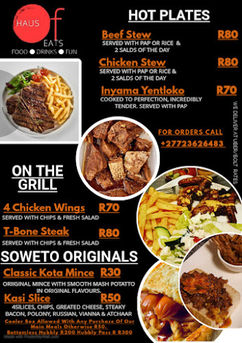 Opinii despre Haus Of Eats @ & Auto Spa în Soweto - Hospitality and gastronomy
