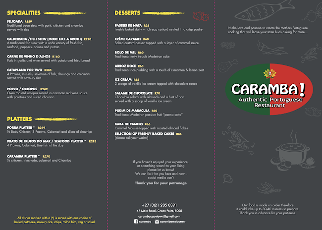 Caramba Authentic Portuguese Restaurant