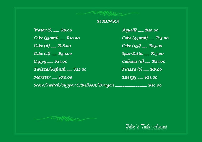 Opinii despre BILO'S TAKE AWAYS în Gqeberha - Hospitality and gastronomy