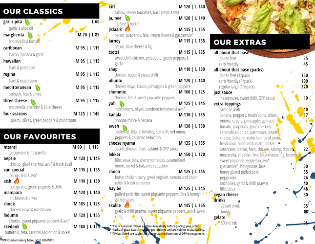 Opinii despre Our Pizza Place_Constantiaberg în Cape Town - Hospitality and gastronomy