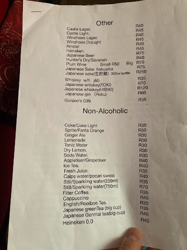 Opinii despre Fujiyama Japanese Restaurant în Cape Town - Hospitality and gastronomy