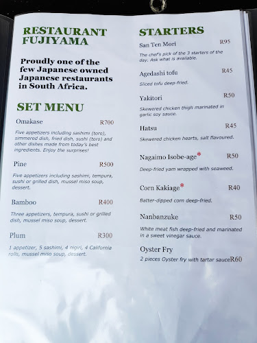 Fujiyama Japanese Restaurant - Cape Town
